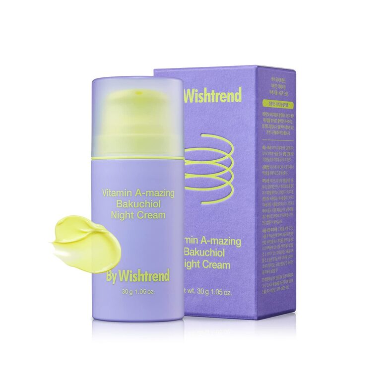 Nakts krēms ar retinolu un bakučiolu By Wishtrend Vitamin A-mazing Bakuchiol Night Cream